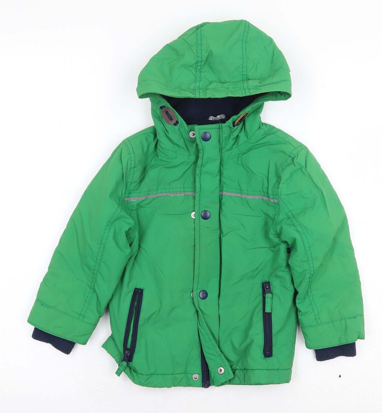 George Baby Green Windbreaker Jacket Size 18-24 Months Zip