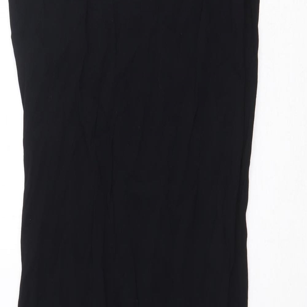 George Womens Black Viscose Maxi Size 10 Boat Neck Pullover