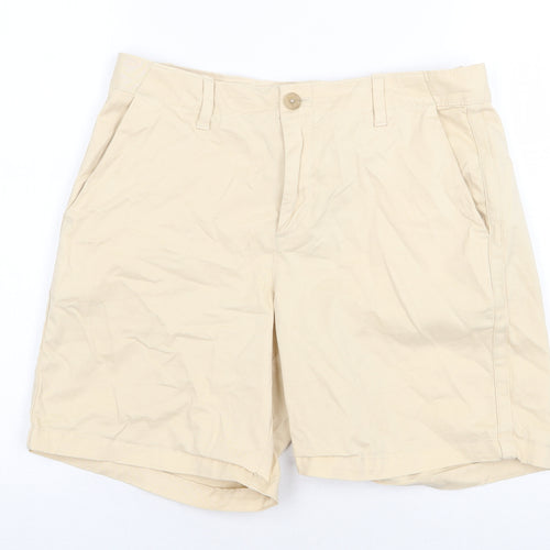 Gap Womens Beige Cotton Chino Shorts Size 8 Regular Zip