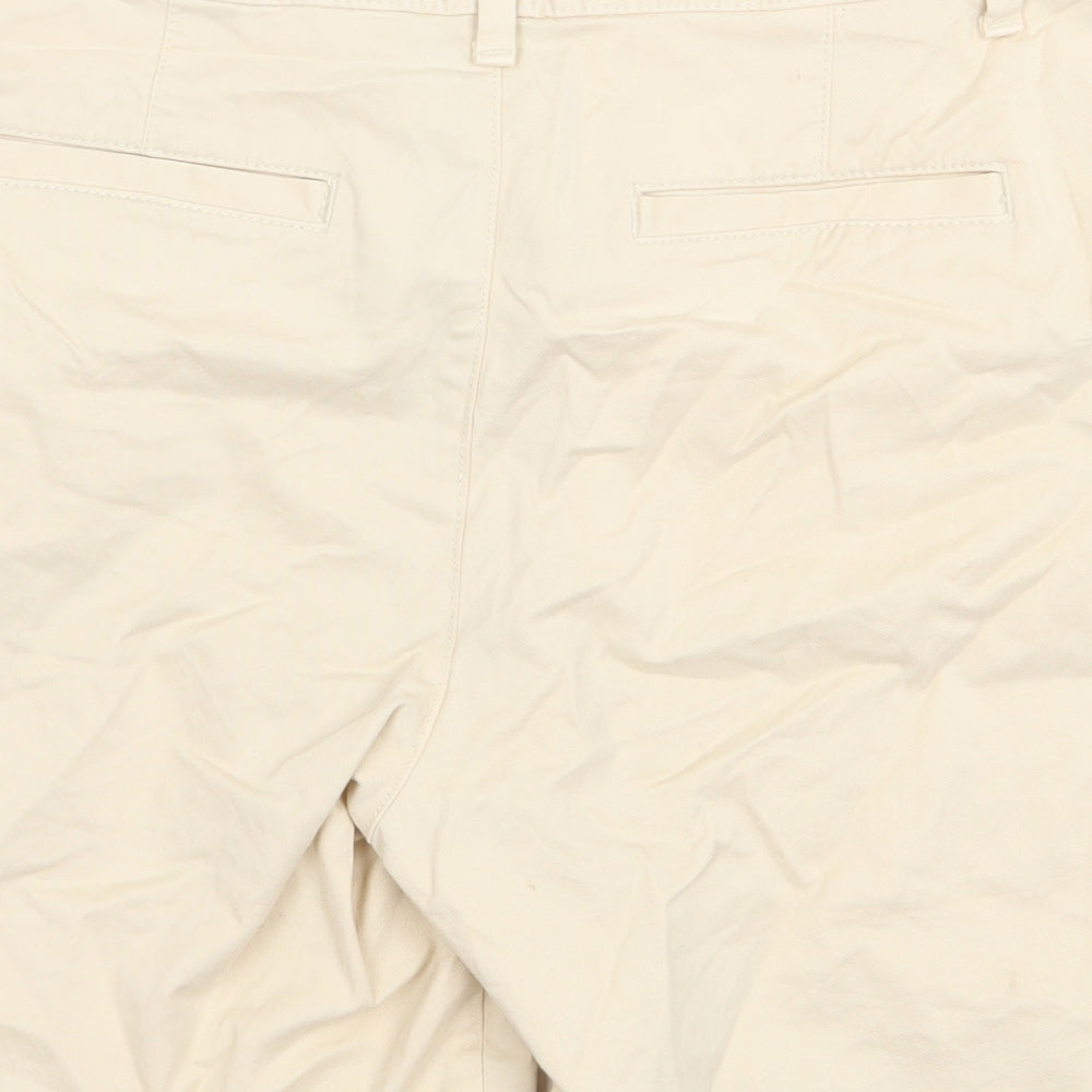 Gap Womens Beige Cotton Chino Shorts Size 8 Regular Zip