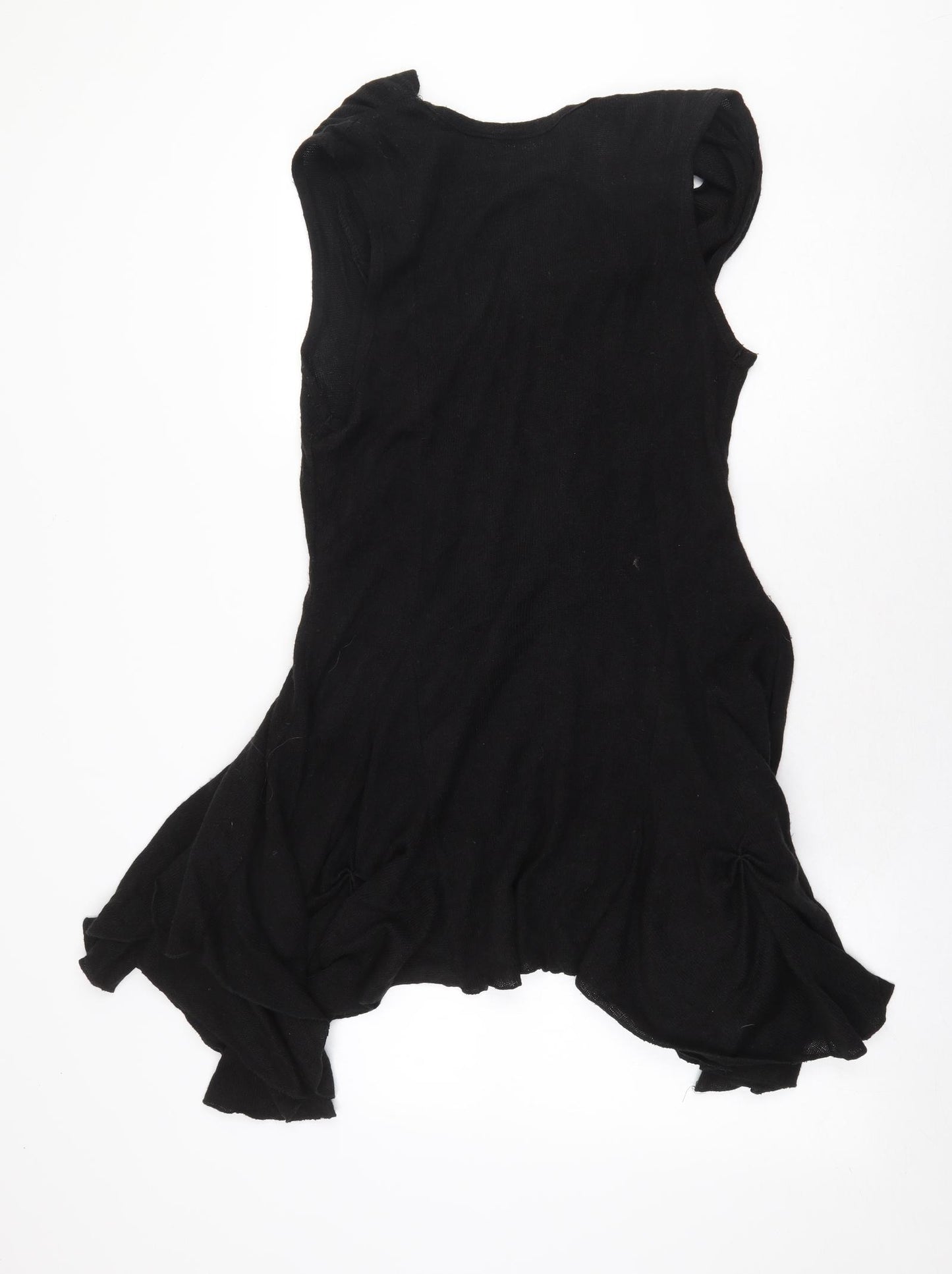 Papillon Womens Black Polyester A-Line Size XL Cowl Neck Pullover