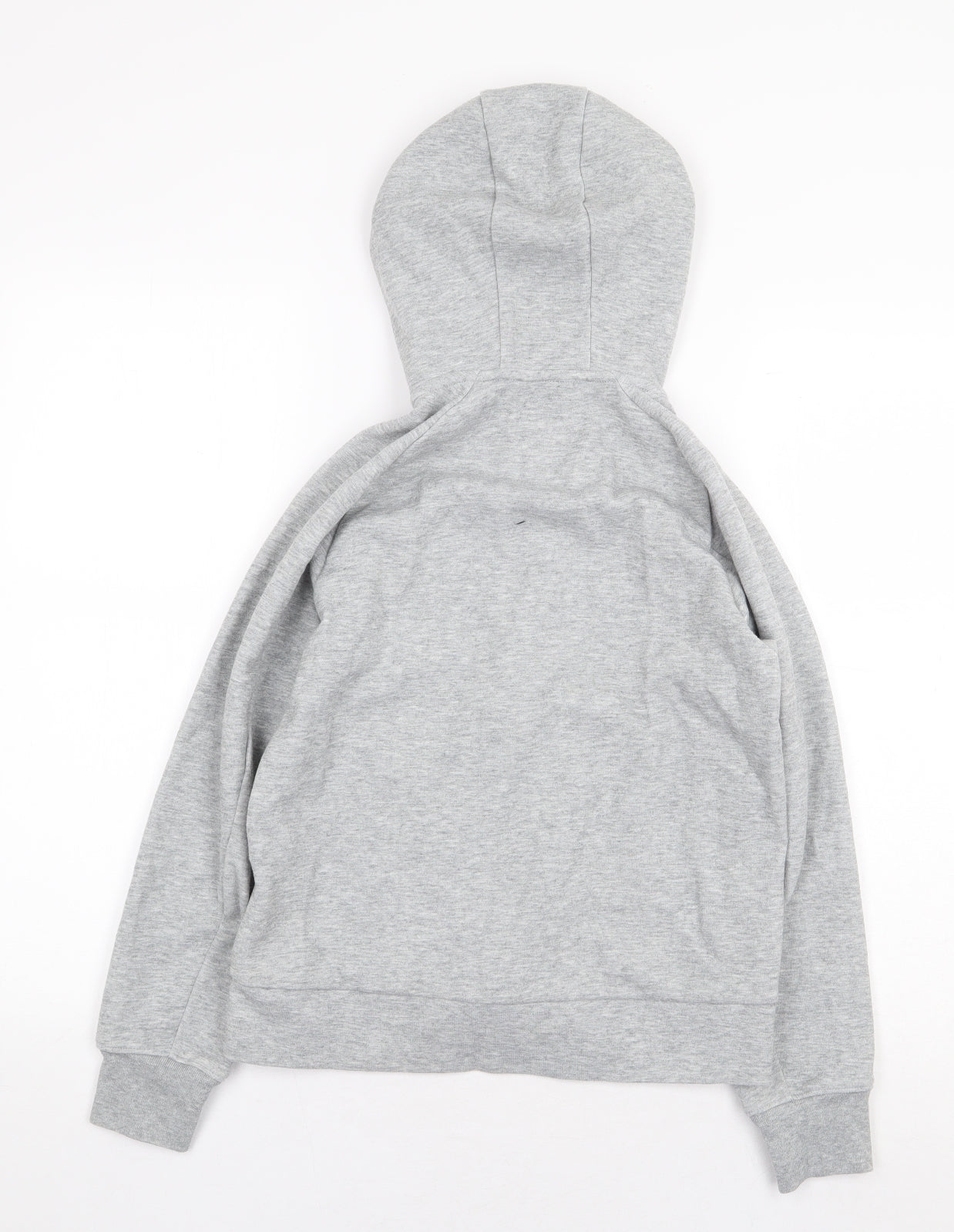 Uniqlo Boys Grey Polyester Full Zip Hoodie Size 11-12 Years Zip