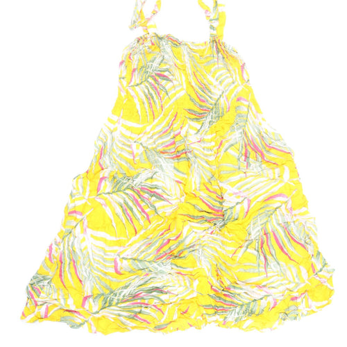 Pebble Bay Womens Multicoloured Floral Polyester Tank Dress Size XL Square Neck Pullover