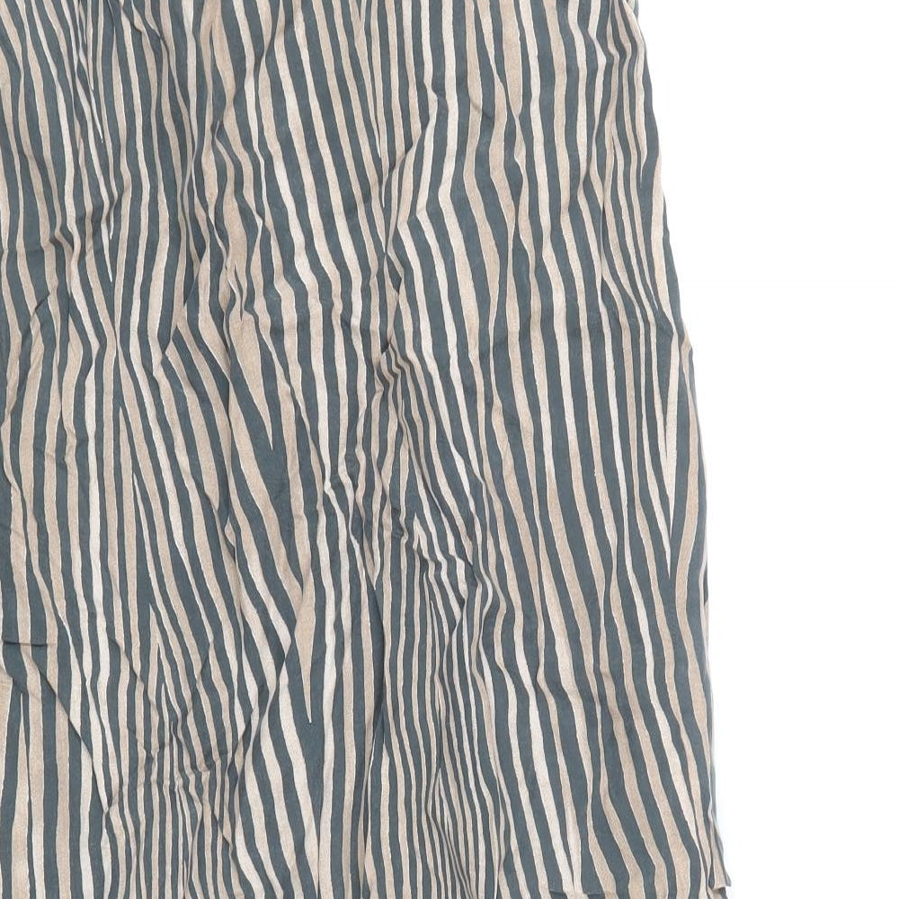 Windsmoor Womens Brown Animal Print Cupro Straight & Pencil Skirt Size 16 Zip - Tiger Print