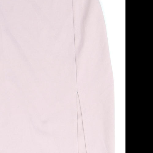 Missguided Womens Pink Polyester Straight & Pencil Skirt Size 8