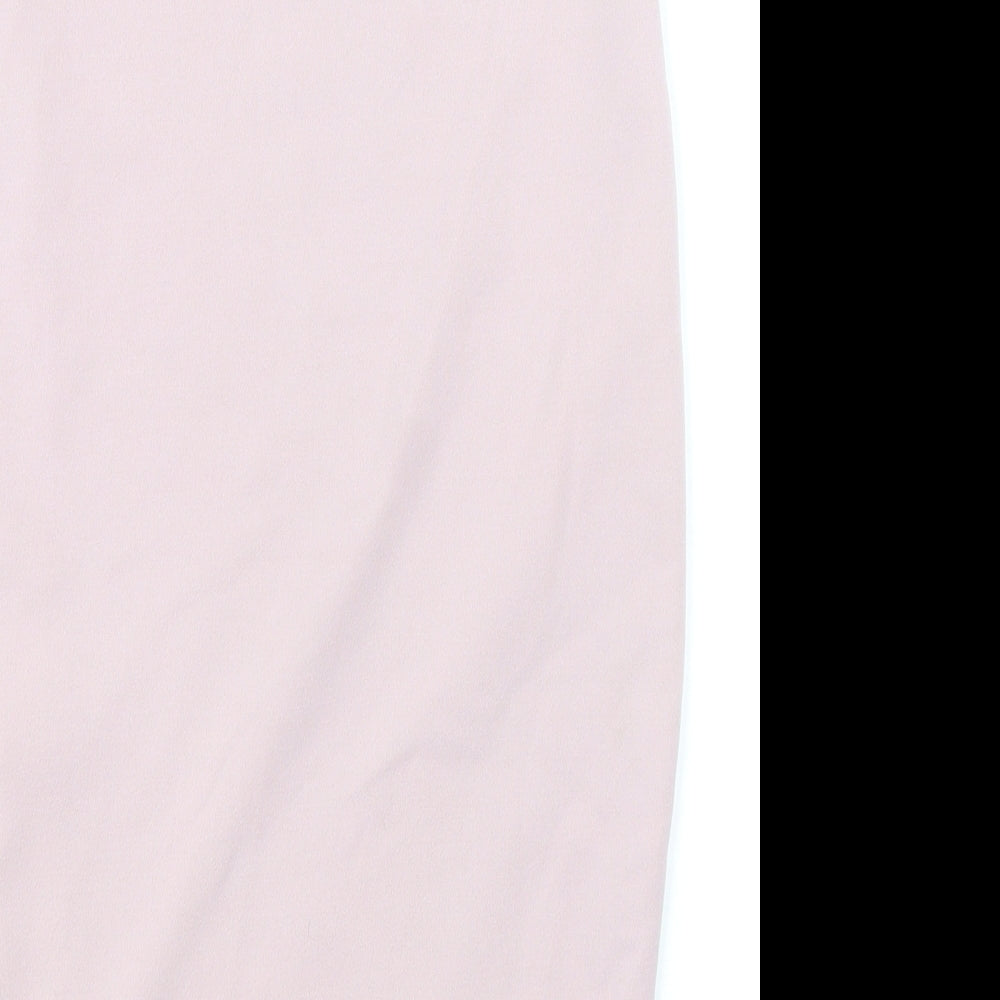 Missguided Womens Pink Polyester Straight & Pencil Skirt Size 8