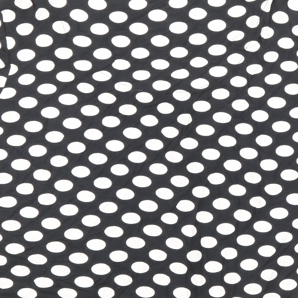 TU Womens Multicoloured Polka Dot Modal Basic Button-Up Size 16 Scoop Neck