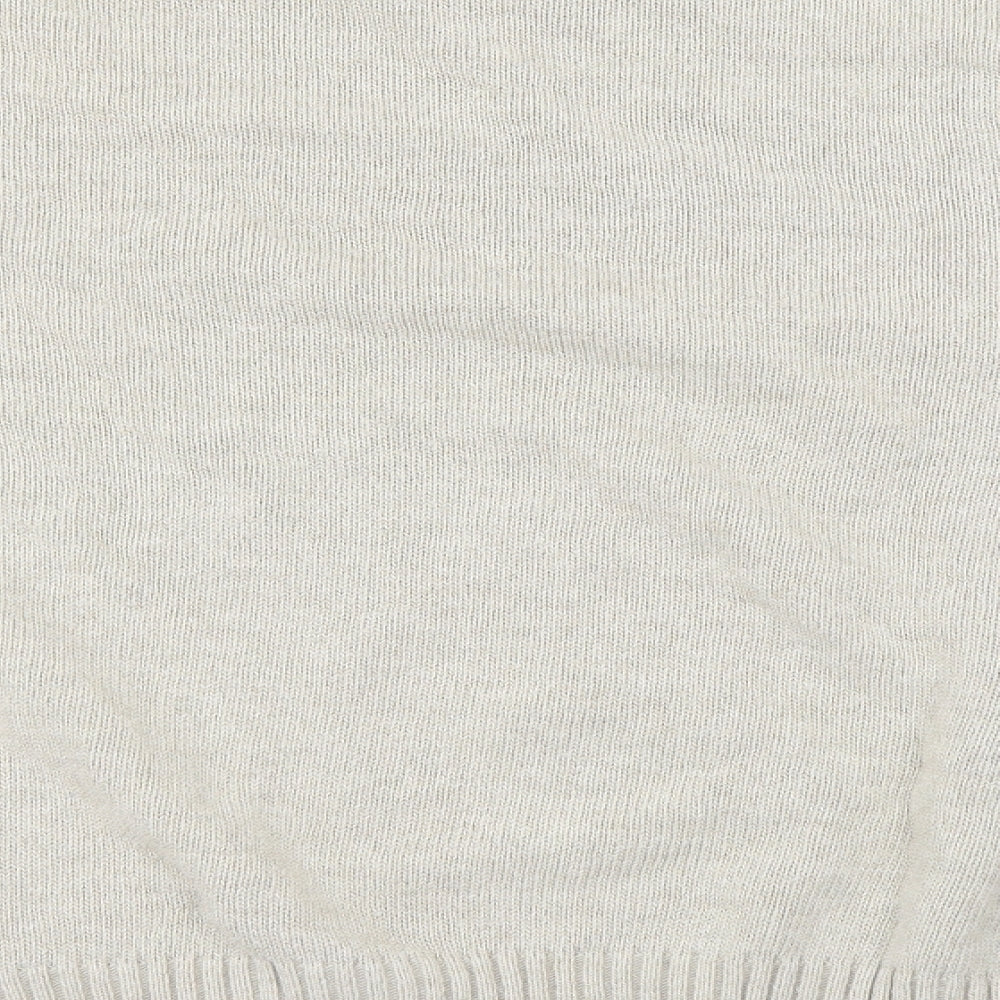 Tom Hanson Mens Ivory Round Neck Geometric Cotton Pullover Jumper Size XL