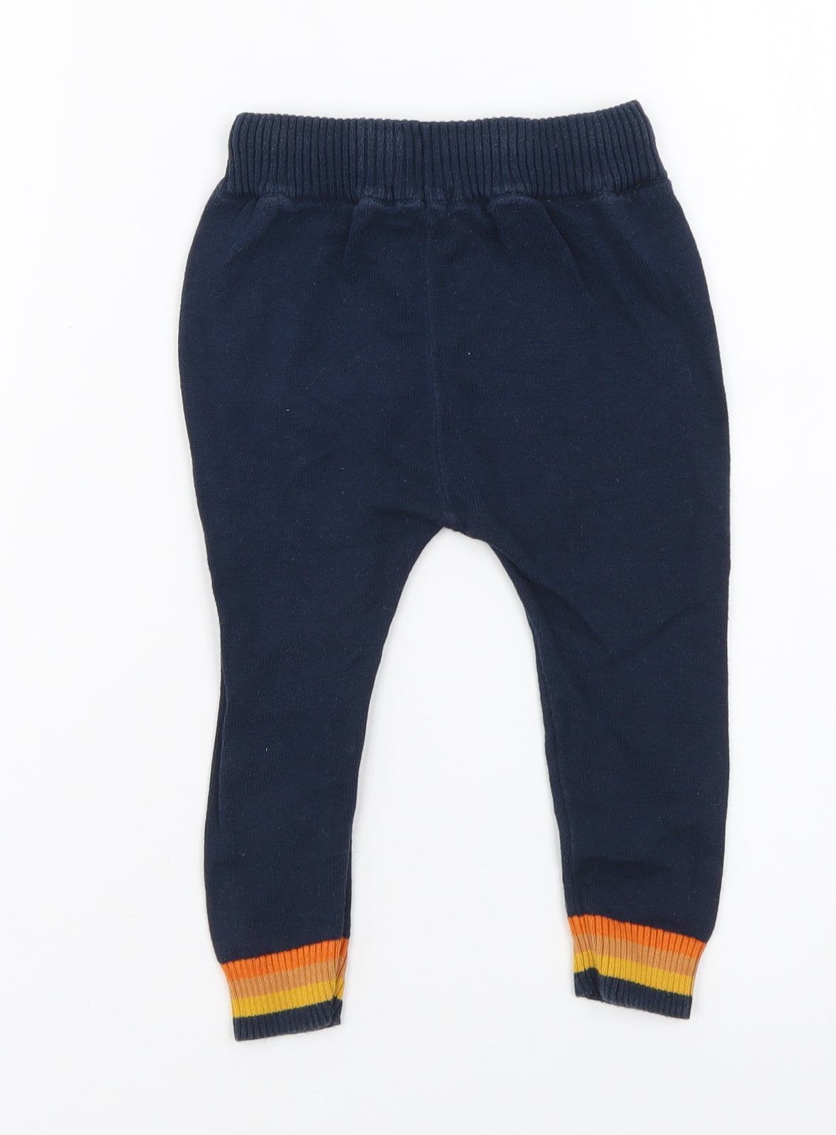 NEXT Boys Blue Cotton Jogger Trousers Size 12-18 Months Pullover - Tiger & Lion