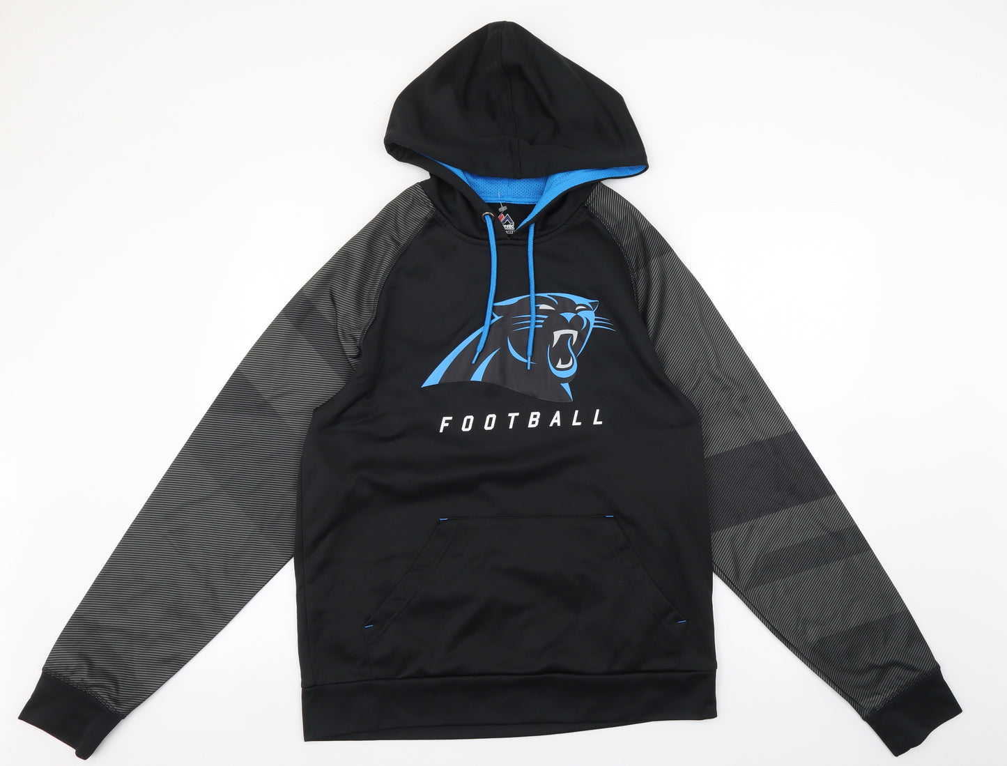 Majestic Mens Black Polyester Pullover Hoodie Size M