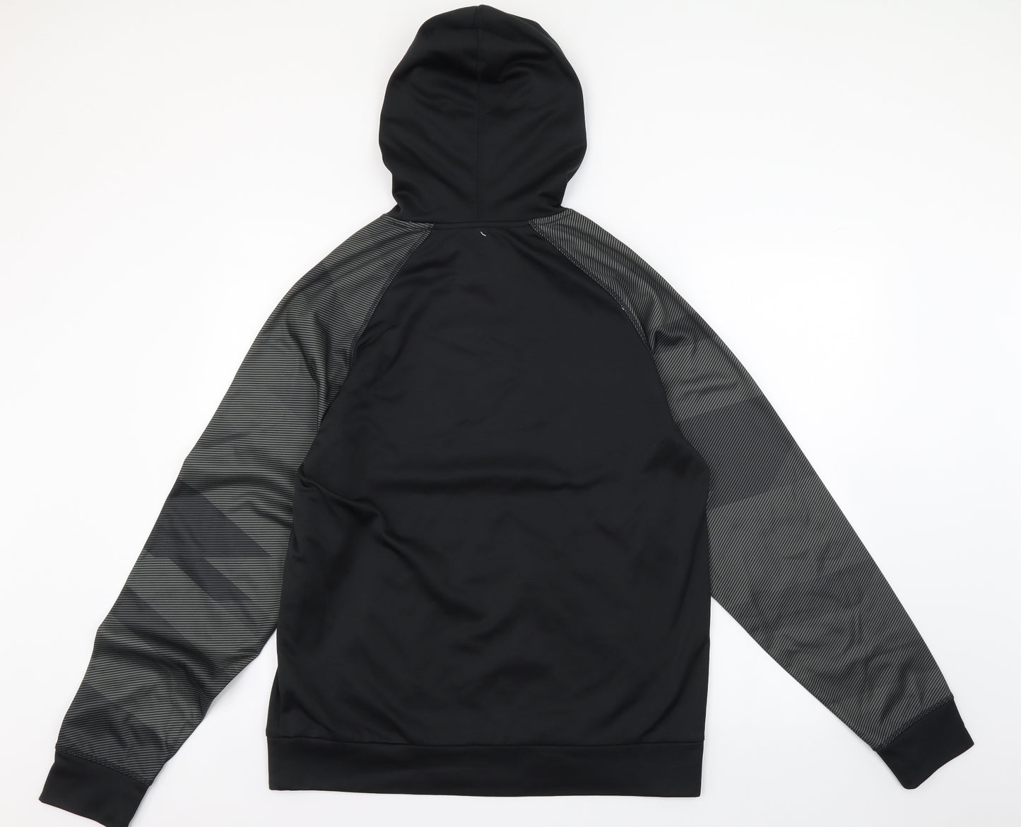 Majestic Mens Black Polyester Pullover Hoodie Size M