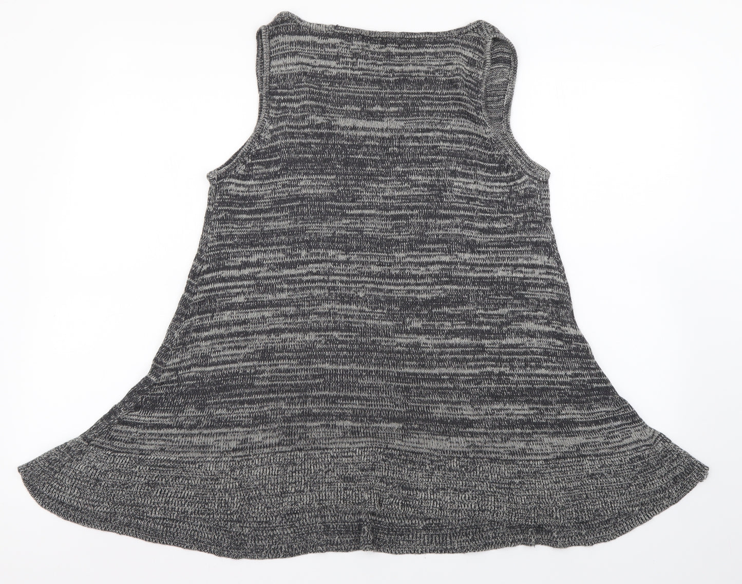 F&F Womens Grey Viscose Basic Tank Size 14 Boat Neck