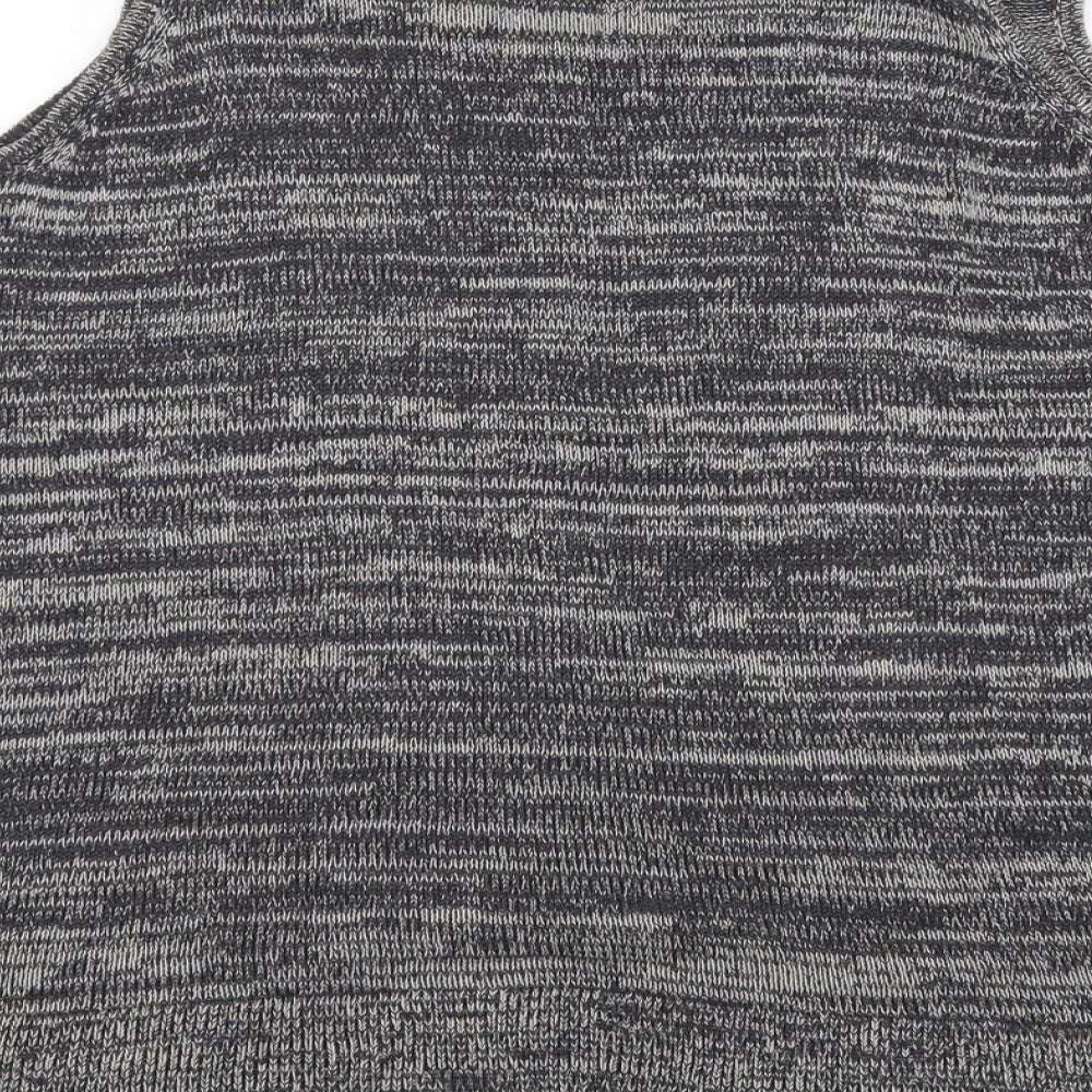 F&F Womens Grey Viscose Basic Tank Size 14 Boat Neck