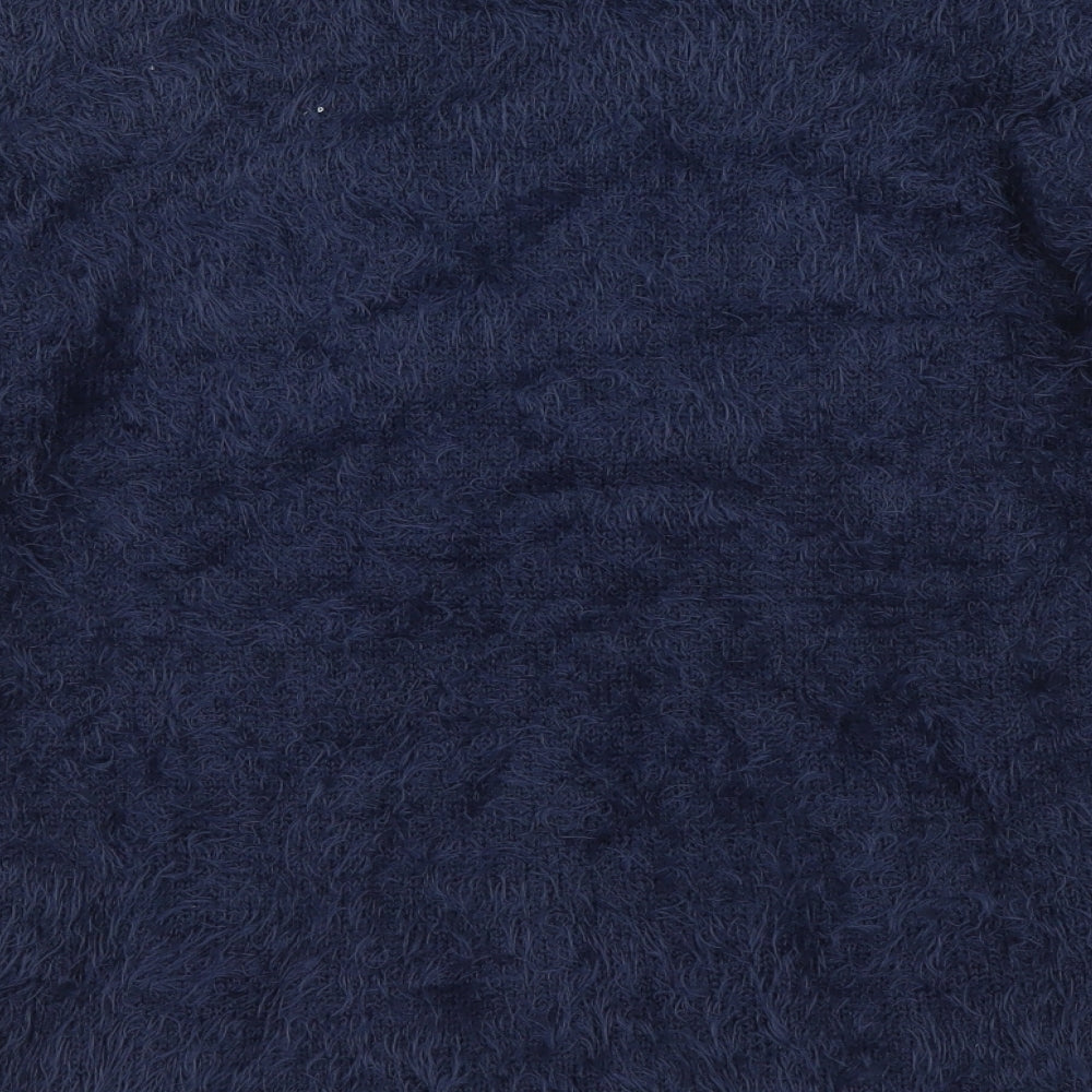 H&M Girls Blue Crew Neck Polyamide Pullover Jumper Size 11-12 Years Pullover - Shine Bright