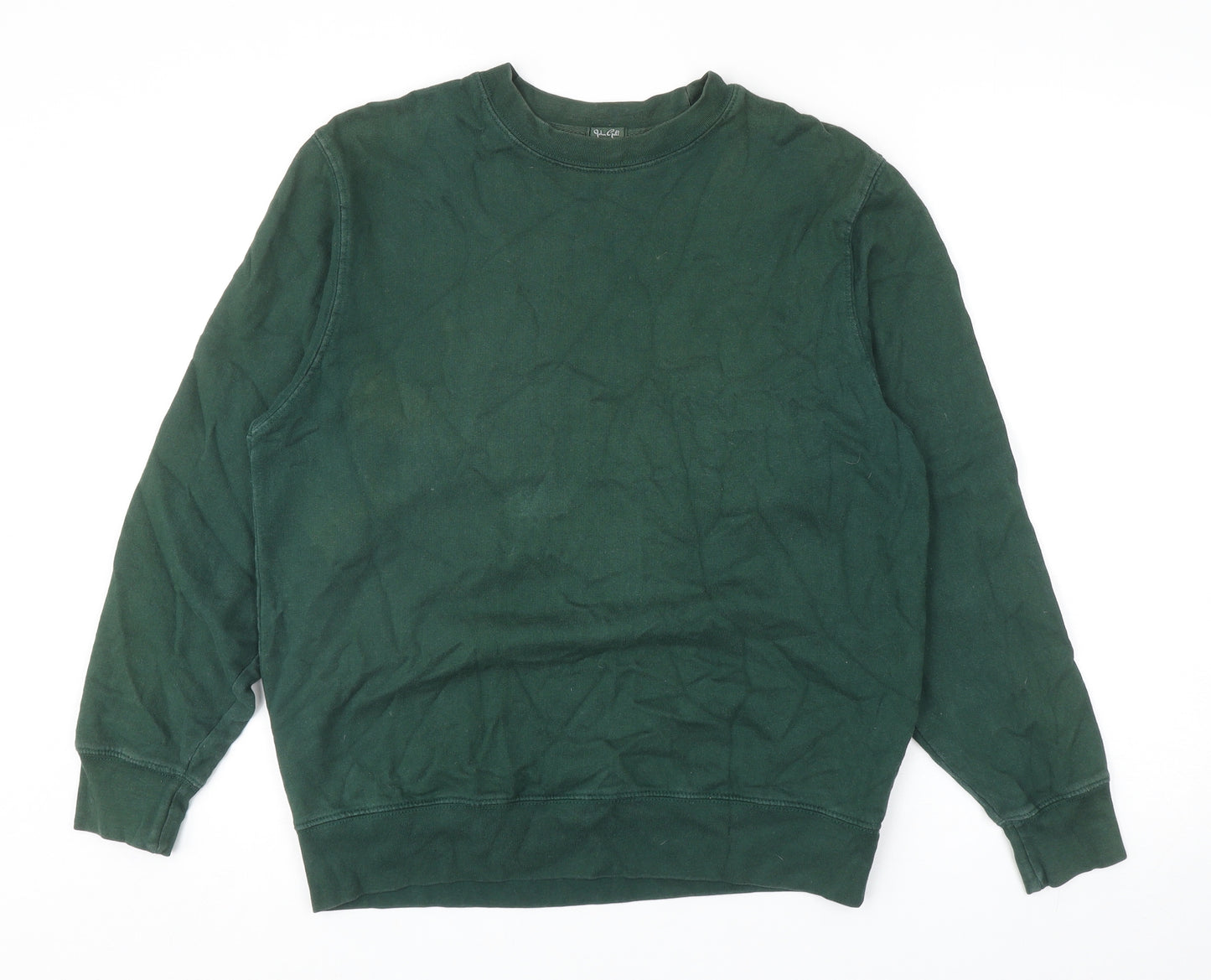 John Galt Mens Green Cotton Pullover Sweatshirt Size S