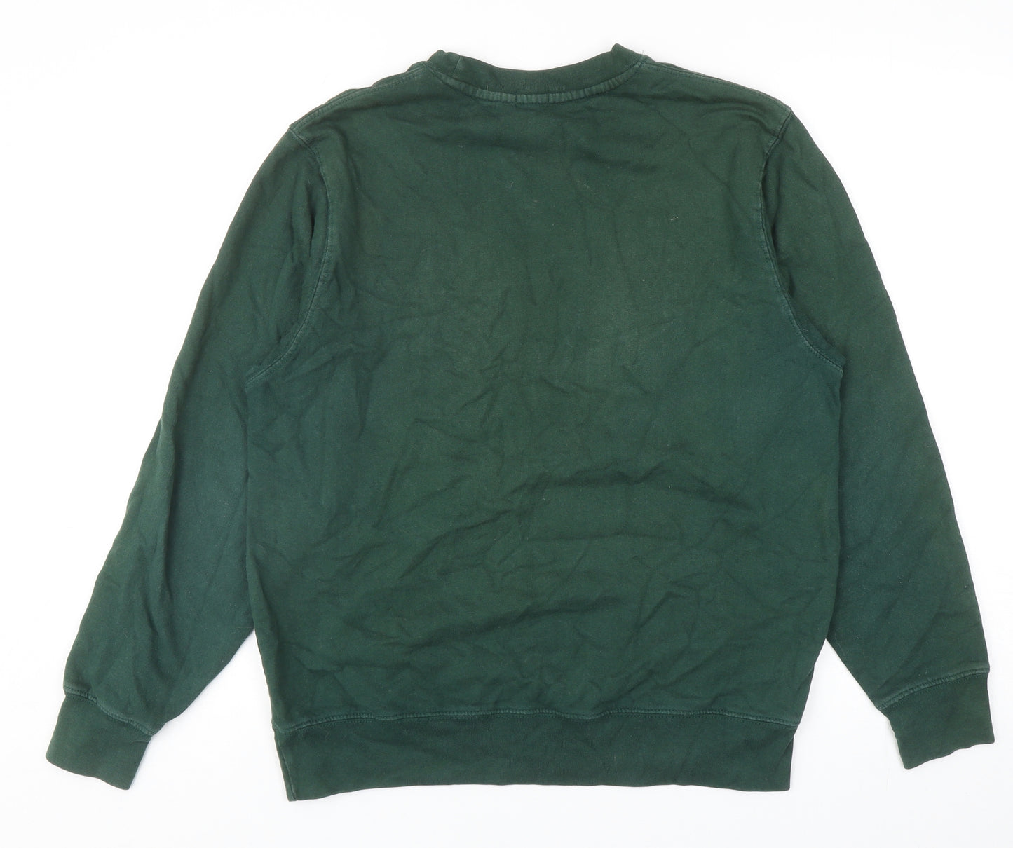John Galt Mens Green Cotton Pullover Sweatshirt Size S