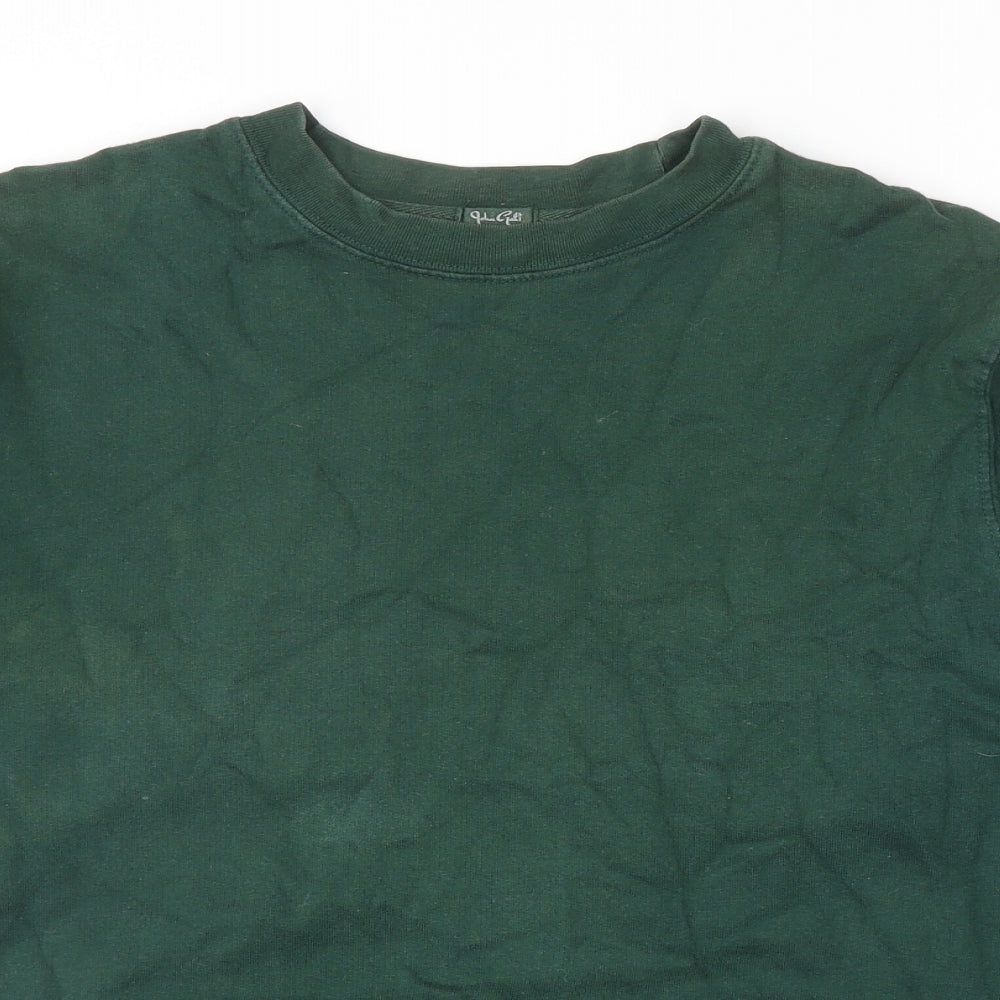 John Galt Mens Green Cotton Pullover Sweatshirt Size S