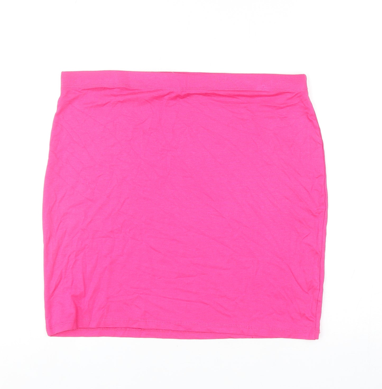 George Womens Pink Viscose Bandage Skirt Size 14