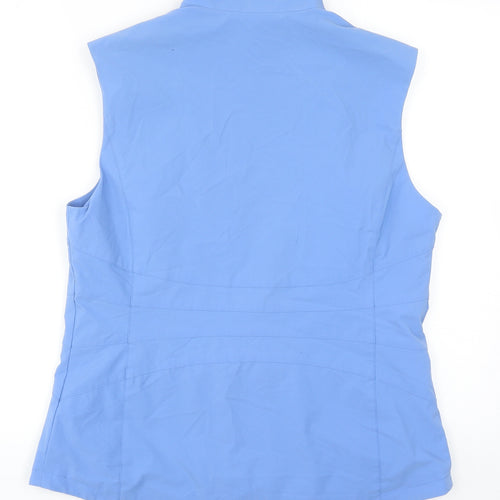 Cutter & Buck Womens Blue Gilet Waistcoat Size L Zip