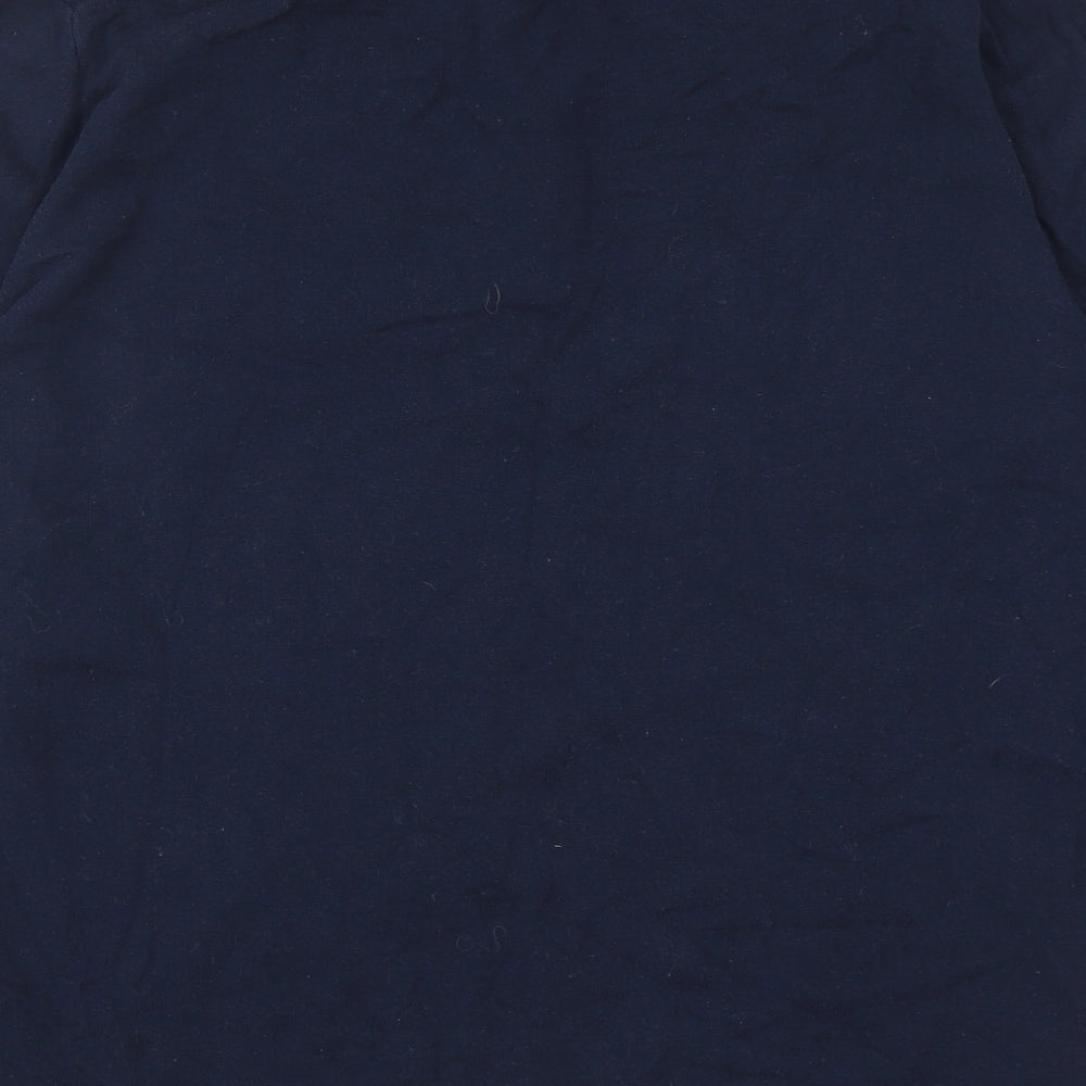 Samsoe & Samsoe Mens Blue Cotton Polo Size M Collared Button
