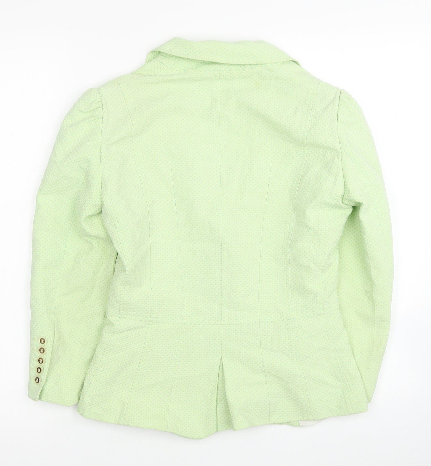 Whistles Womens Green Cotton Jacket Blazer Size 8