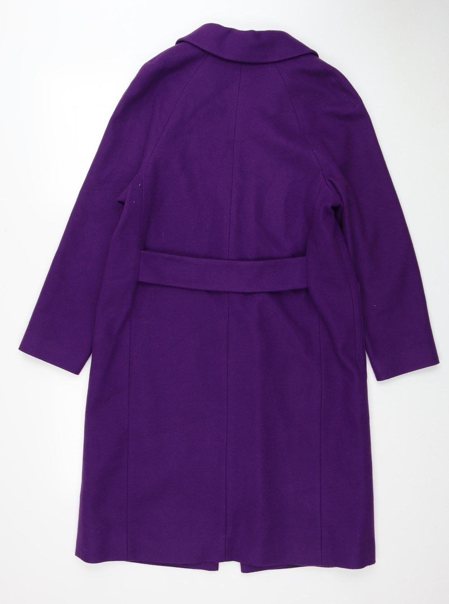 Primark Womens Purple Pea Coat Coat Size 8 Button