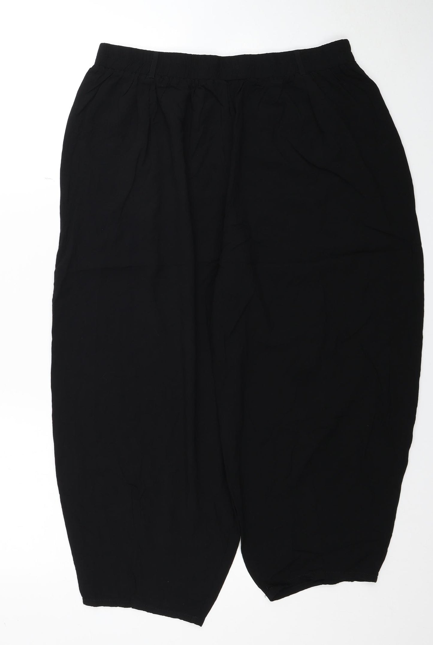 SheIn Womens Black Viscose Trousers Size 2XL Regular
