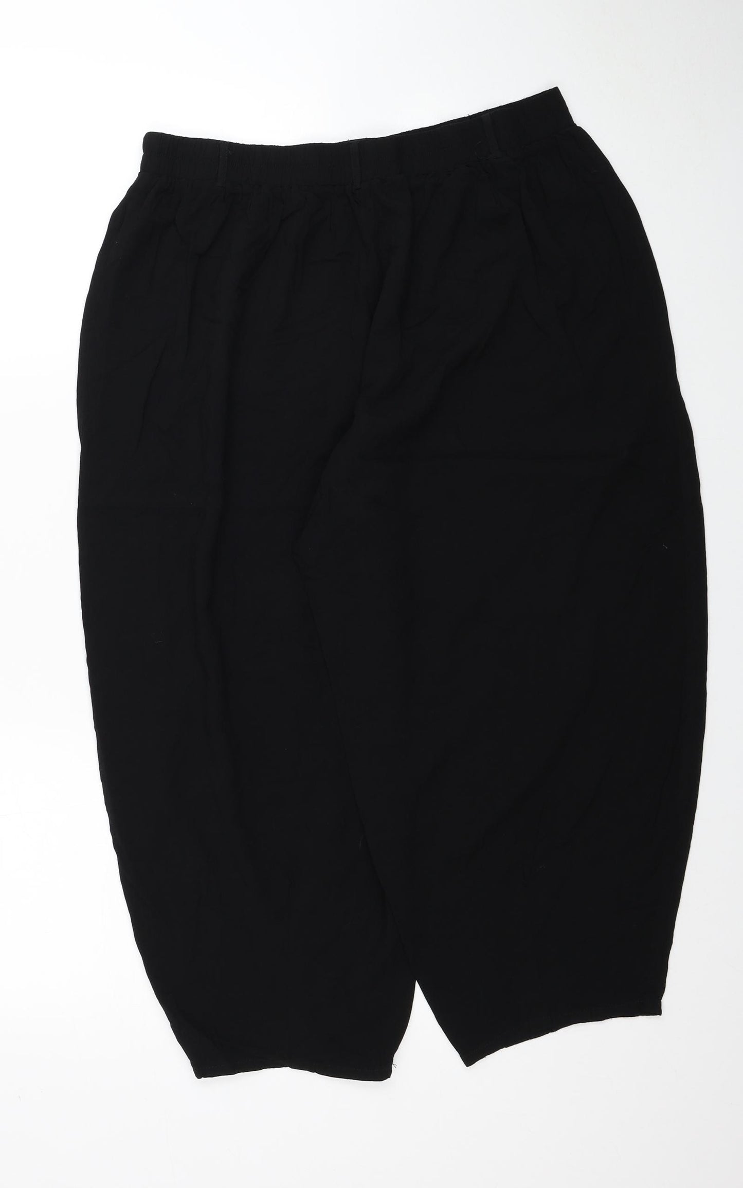 SheIn Womens Black Viscose Trousers Size 2XL Regular