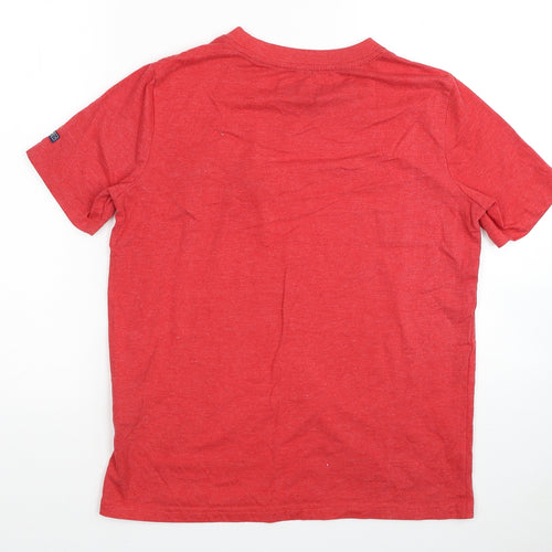 Superdry Womens Red Cotton Basic Tank Size 8 Crew Neck