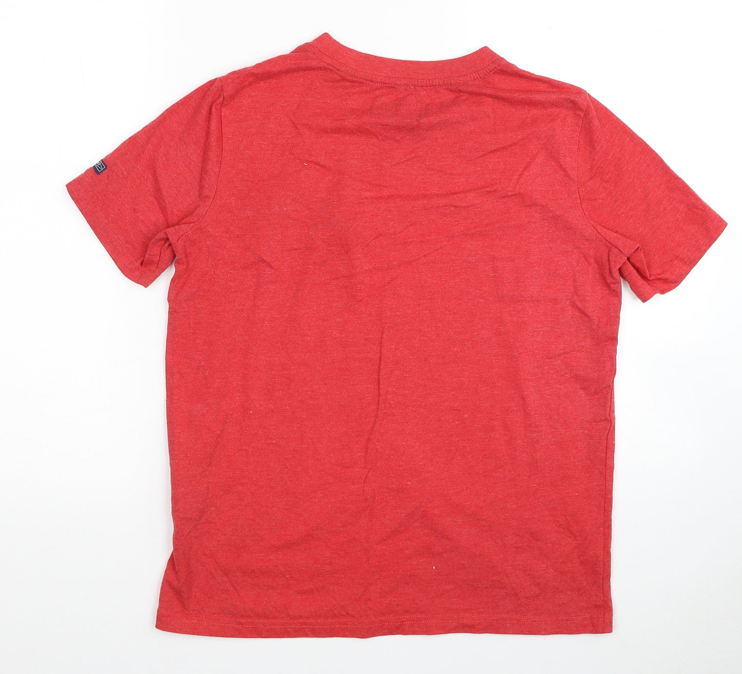 Superdry Womens Red Cotton Basic Tank Size 8 Crew Neck