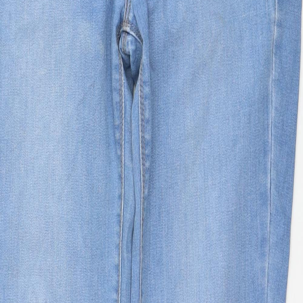 Oasis Womens Blue Cotton Skinny Jeans Size 10 Regular Zip