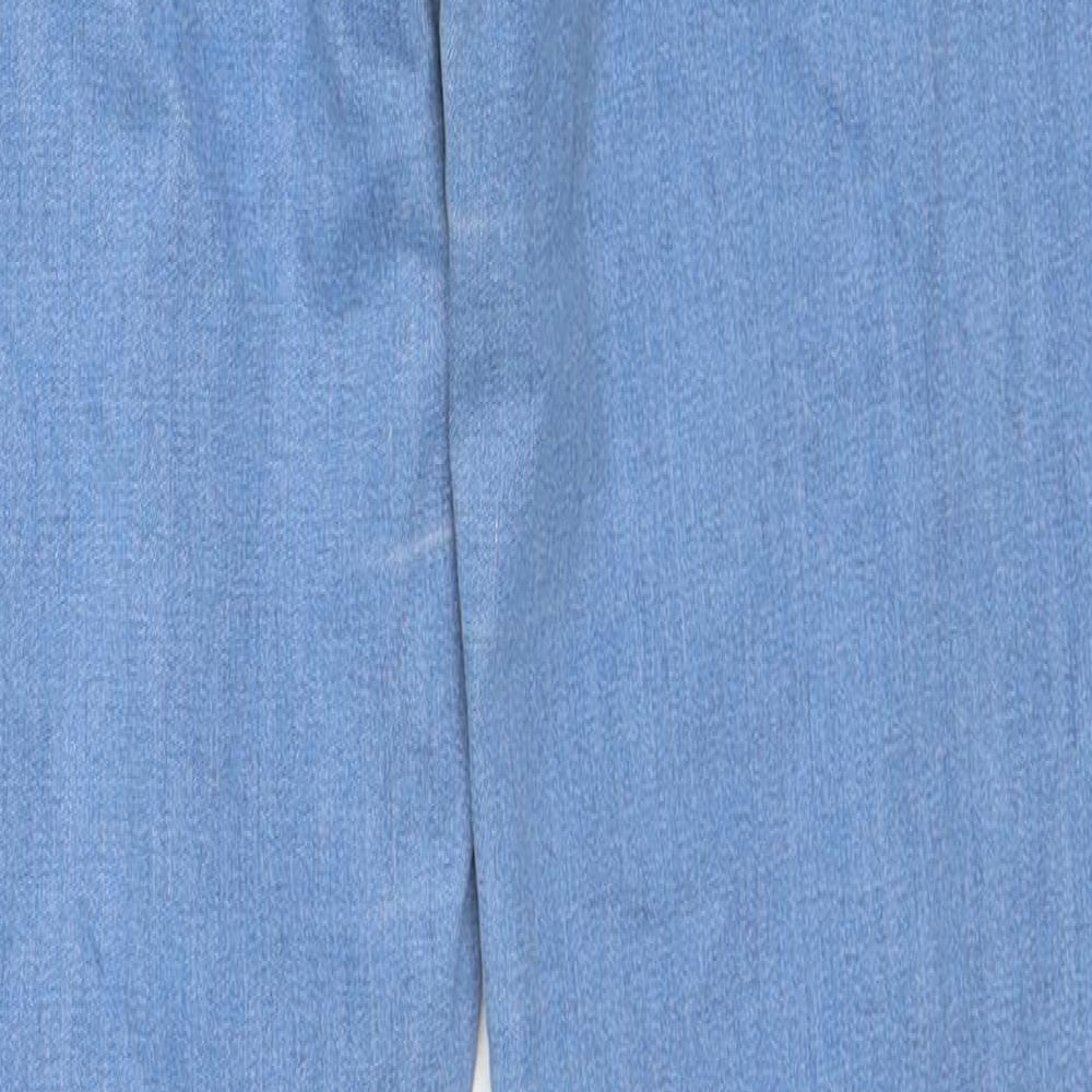 Oasis Womens Blue Cotton Skinny Jeans Size 10 Regular Zip