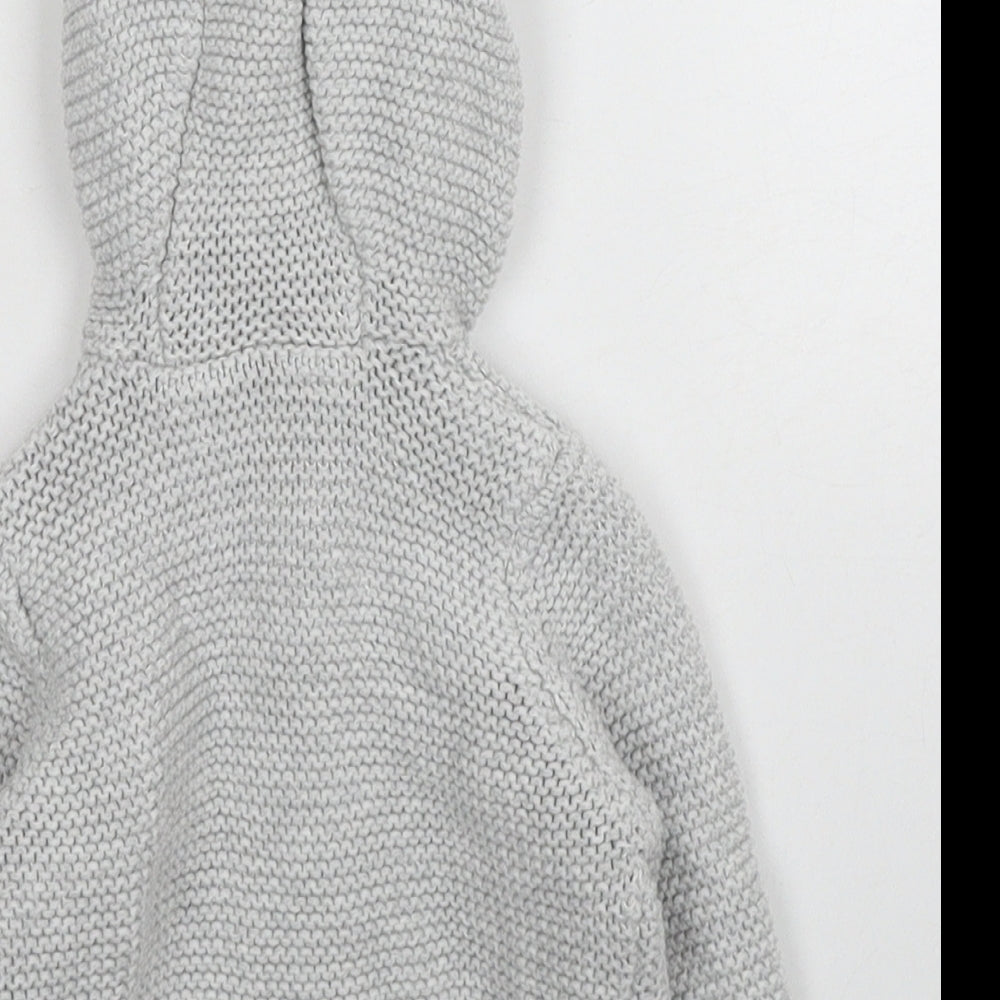 Marks and Spencer Baby Grey Jacket Coatigan Size 3-6 Months Button