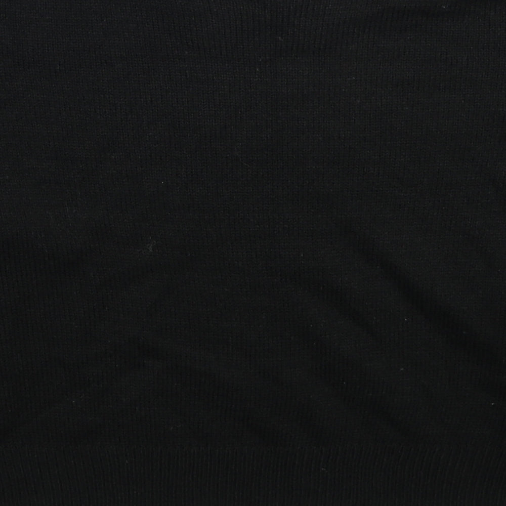 H&M Womens Black Mock Neck Acrylic Pullover Jumper Size S