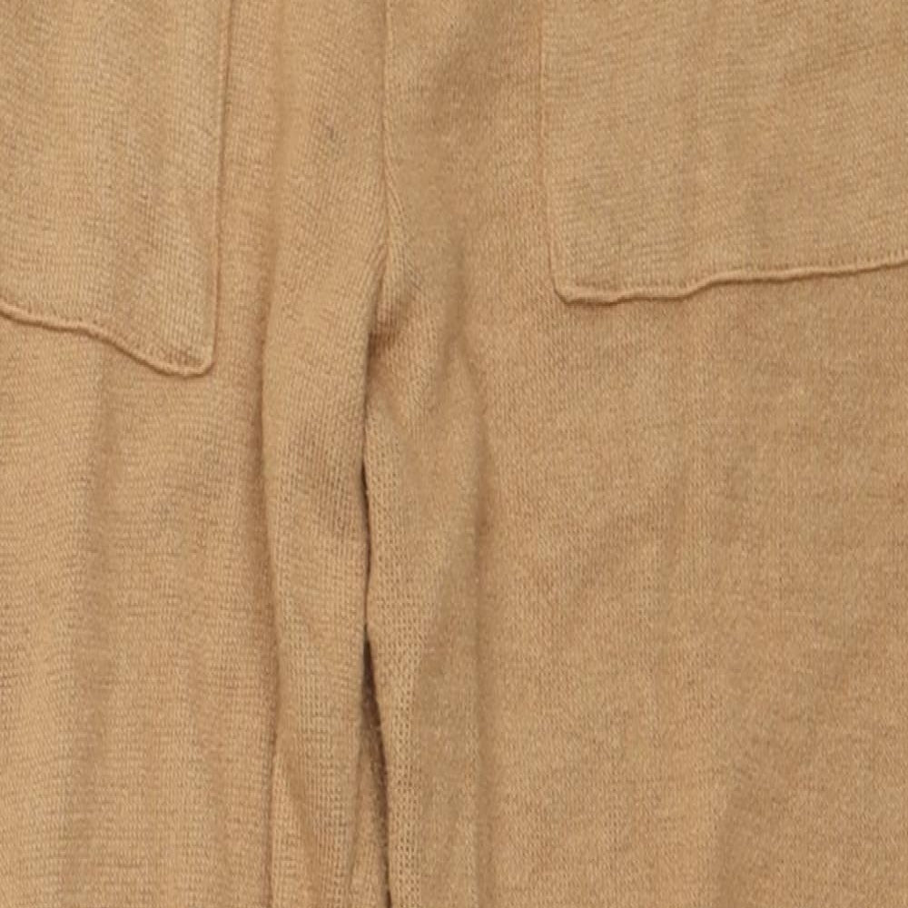 Zara Womens Brown Viscose Sweatpants Trousers Size S Regular