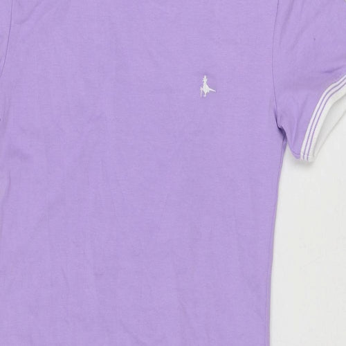 Jack Wills Womens Purple Cotton T-Shirt Dress Size 8 Round Neck Pullover