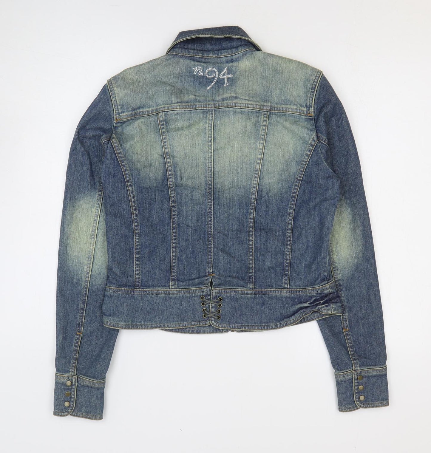 Not The Same Womens Blue Jacket Size 14 Zip