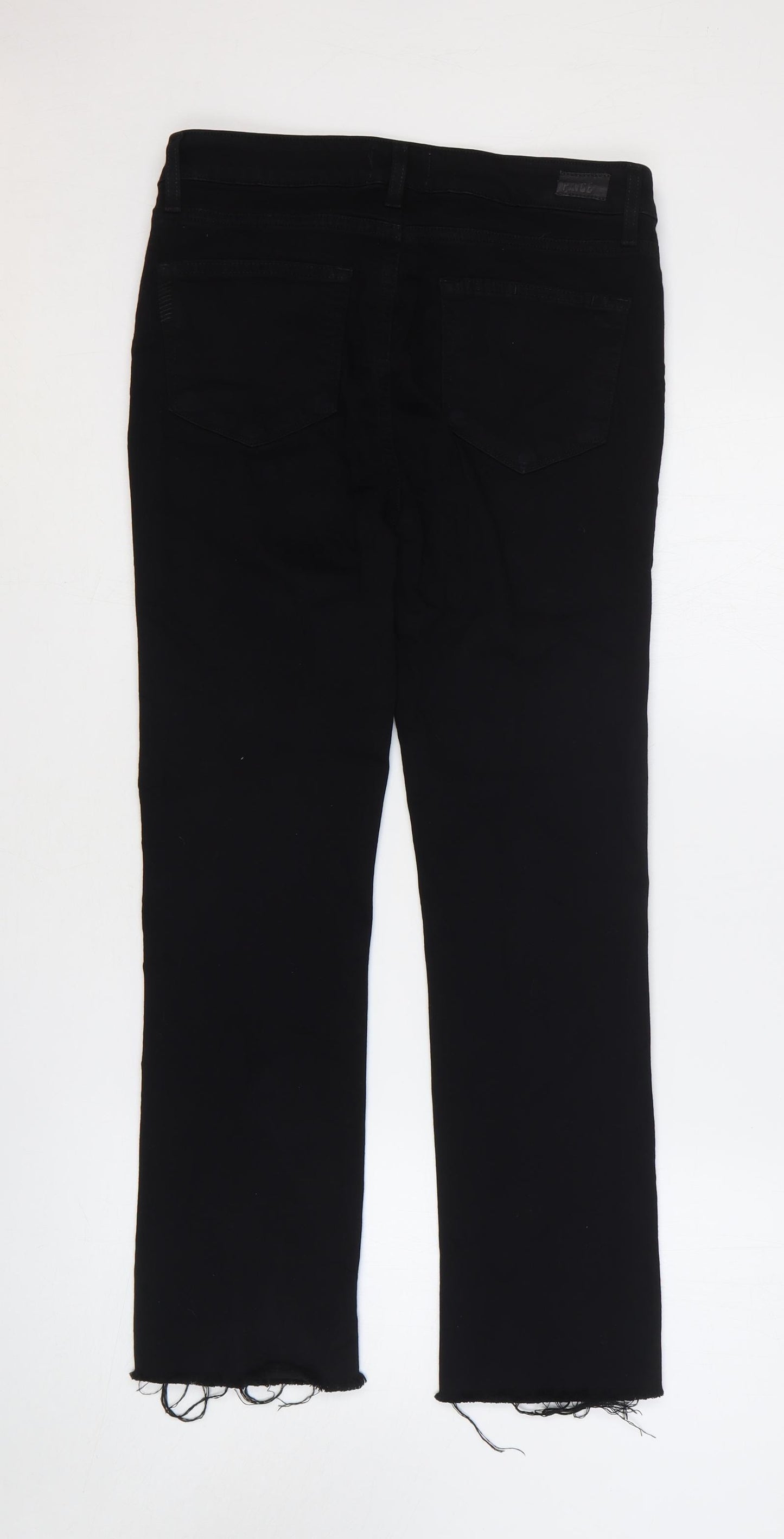 Paige Womens Black Cotton Straight Jeans Size 28 in Regular Zip
