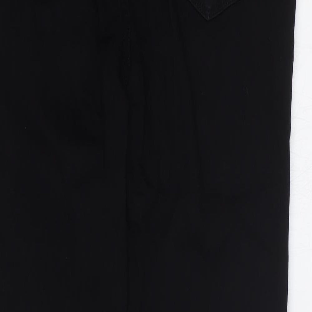 Paige Womens Black Cotton Straight Jeans Size 28 in Regular Zip