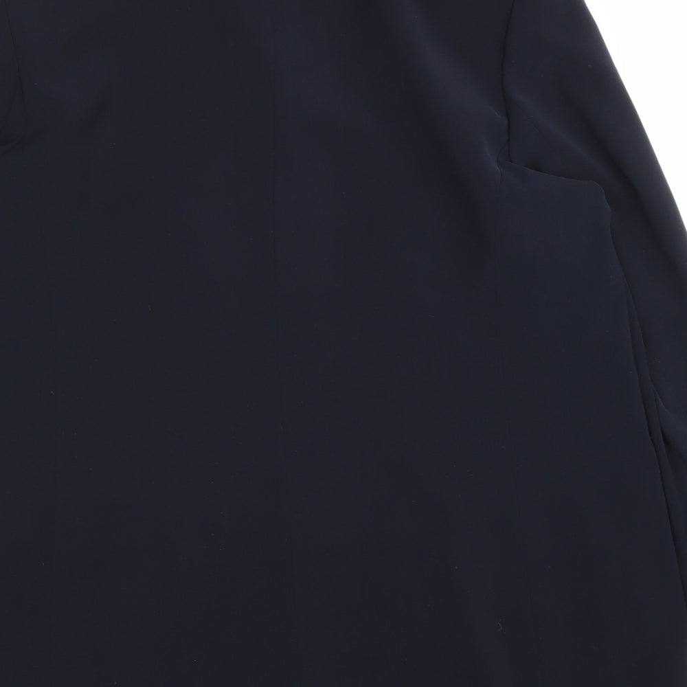 Poem Womens Black Jacket Size 18 Button