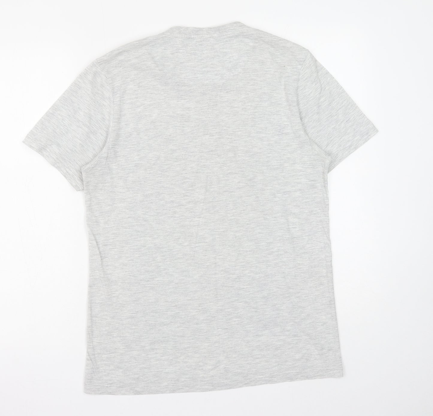 Burton Mens Grey Cotton T-Shirt Size S Round Neck - New York City