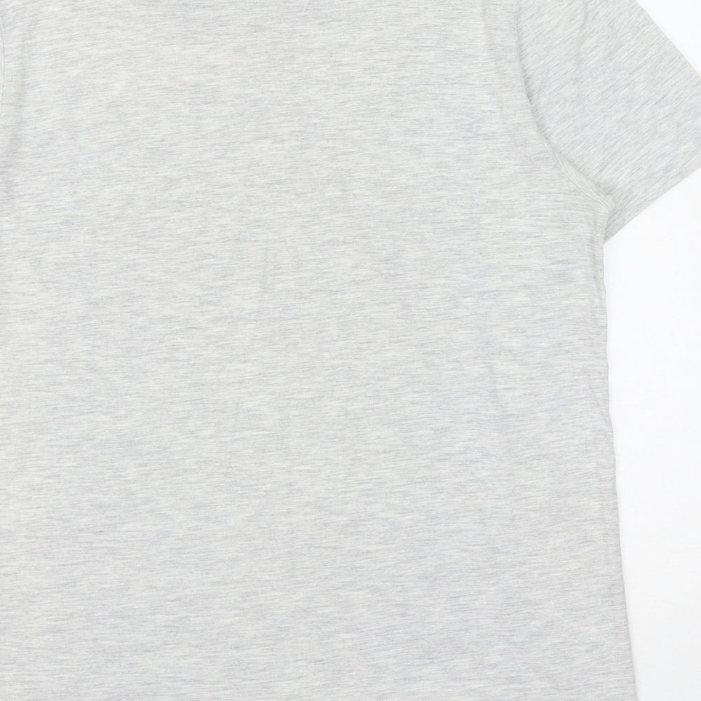 Burton Mens Grey Cotton T-Shirt Size S Round Neck - New York City
