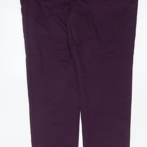Marks and Spencer Womens Purple Cotton Jegging Jeans Size 14 Regular