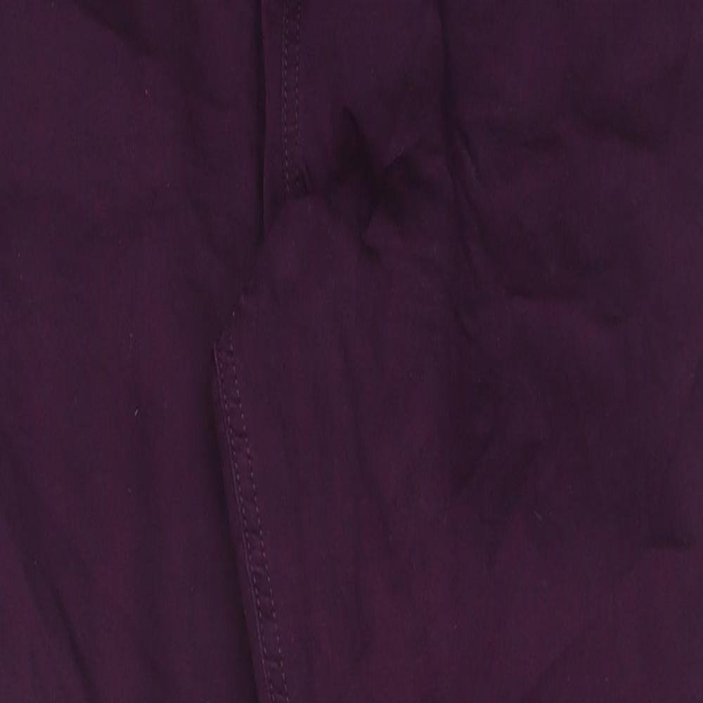 Marks and Spencer Womens Purple Cotton Jegging Jeans Size 14 Regular