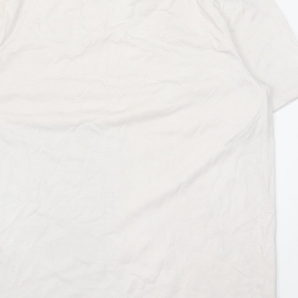 River Island Mens Multicoloured Colourblock Cotton T-Shirt Size M Round Neck