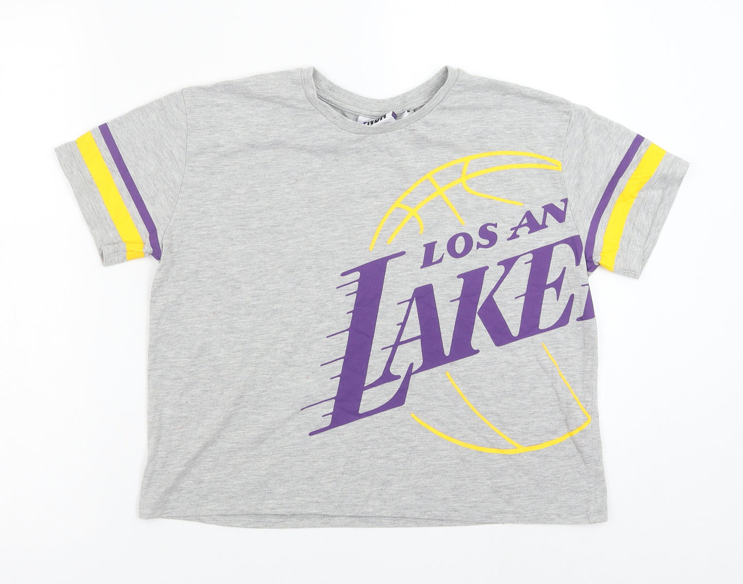 Primark Girls Grey Polyester Camisole Tank Size 13-14 Years Crew Neck Pullover - LA Lakers
