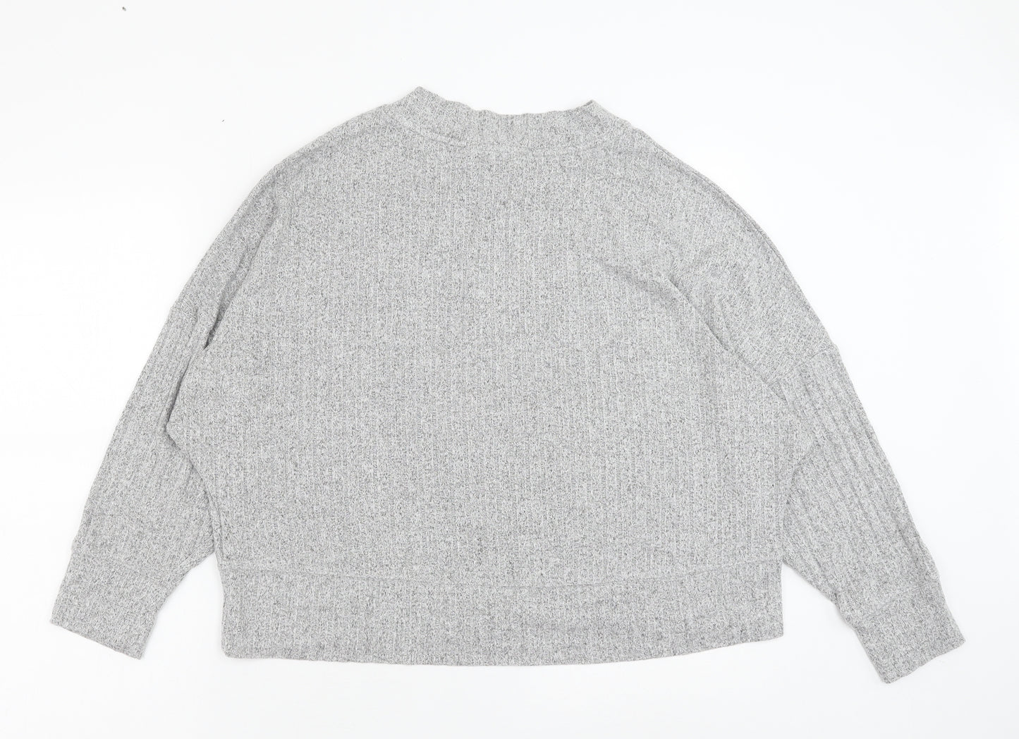 Marks and Spencer Womens Grey Polyester Pullover Sweatshirt Size 14 Pullover