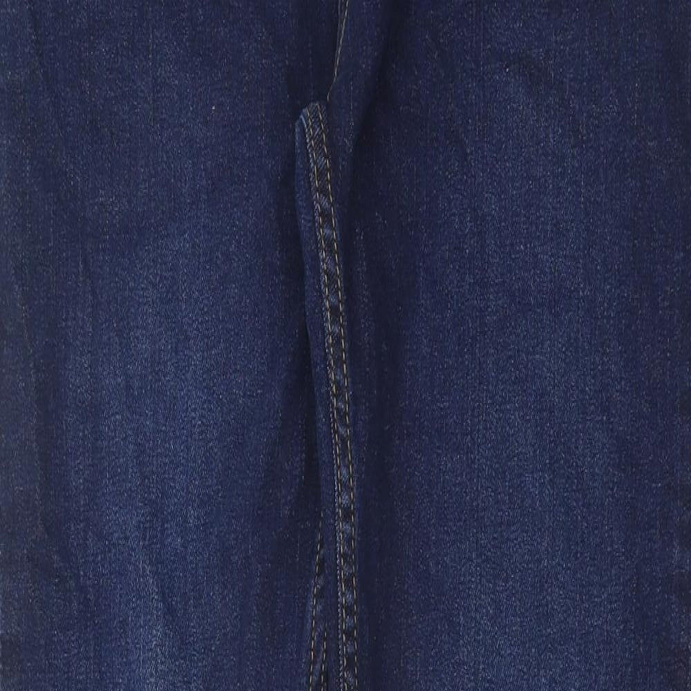 G-72 Denim Mens Blue Cotton Skinny Jeans Size 34 in L32 in Regular Button
