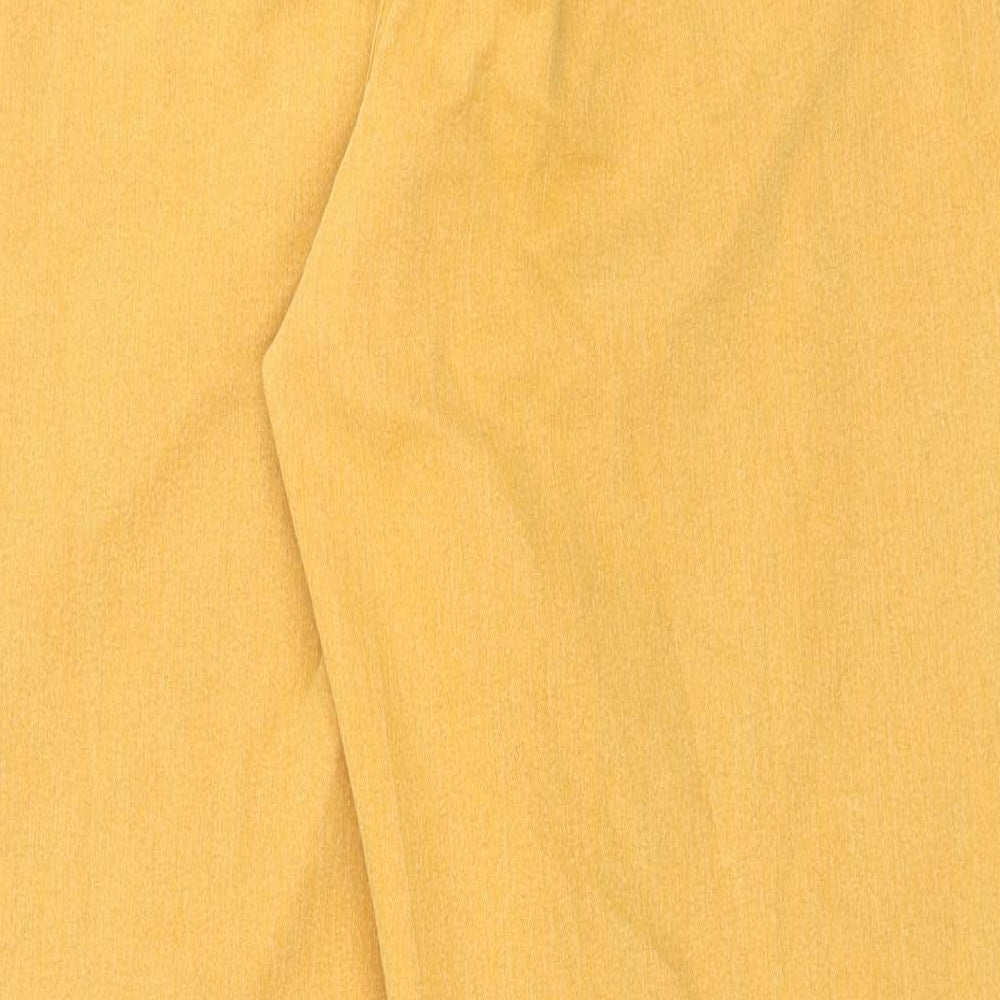 Preworn Womens Yellow Cotton Straight Jeans Size 20 Regular Button