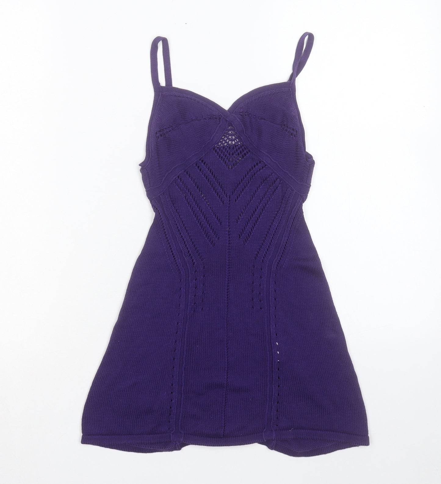 Armani Exchange Womens Purple Silk Camisole Tank Size XS Sweetheart